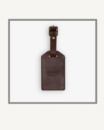 Picture of Leather Luggage Tag Brown