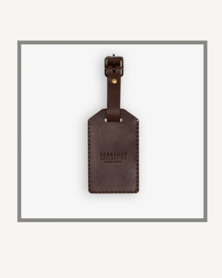 Picture of Leather Luggage Tag Brown