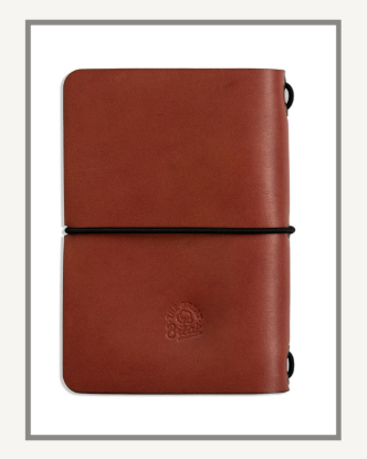 Picture of A6 Leather Journal Cover Creative Range Chocolate