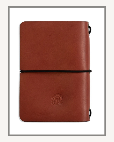 Picture of A6 Leather Journal Cover Creative Range Chocolate