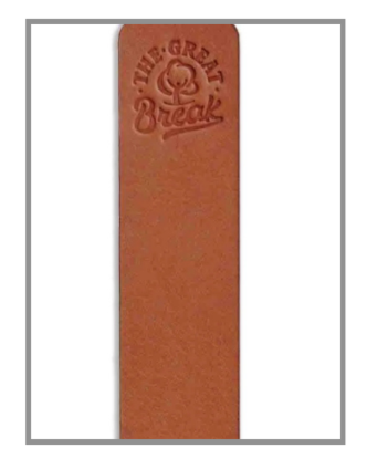 Picture of Leather Bookmark Chocolate