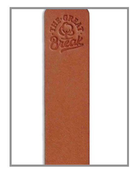Picture of Leather Bookmark Chocolate