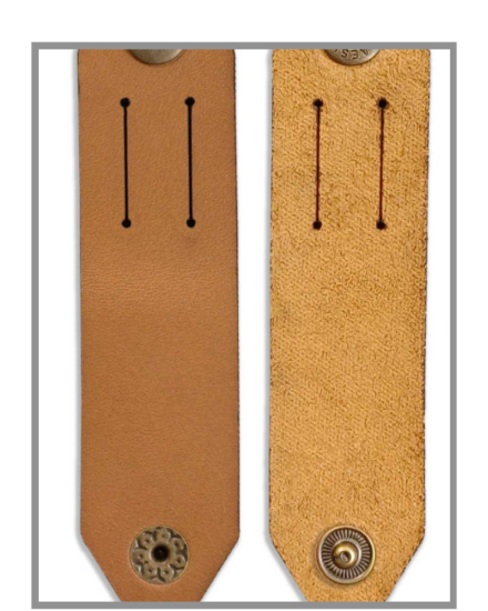 Picture of Leather Cable Organiser Pack of 3 Toffee