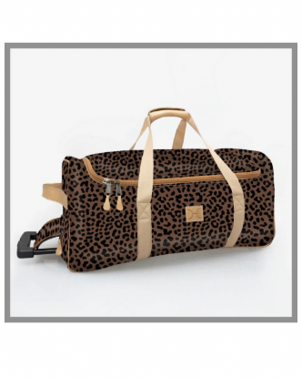Picture of Wheelie Travel Bag Cheetah Coffee
