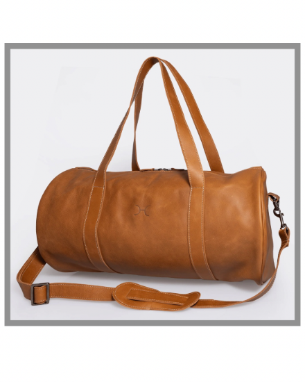 Picture of Leather Duffel Bag Toffee