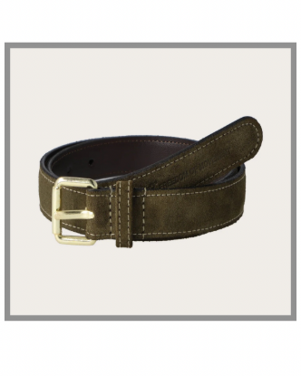 Picture of Ladies Field Belt Green Suede