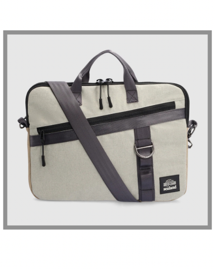 Picture of Recycled Slim Laptop Bag – Stone