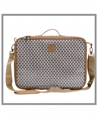 Picture of Laptop Bag – African Tweed White