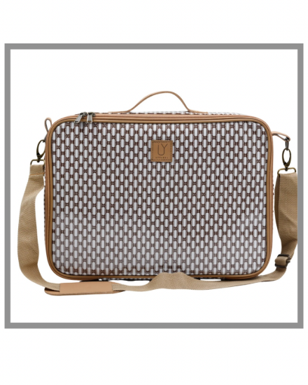 Picture of Laptop Bag – African Tweed White
