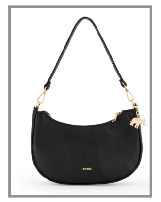 Picture of Leather Shoulder Bag Black