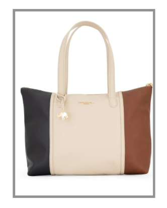 Picture of Classic Tote Bag Black Cream Brown