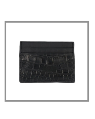 Picture of Black Crocodile Leather Card Holder Wallet