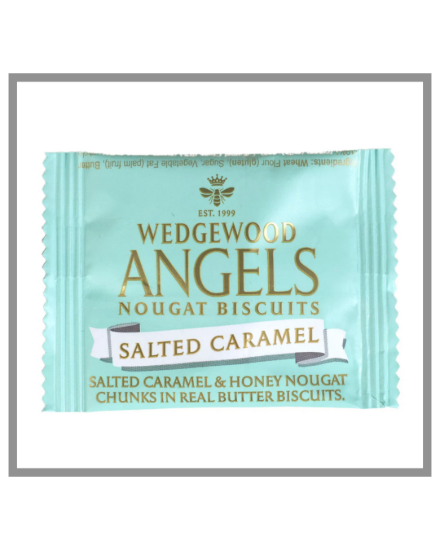 Picture of Angels Honey Nougat Biscuits Salted Caramel Single Serving 10g (Box of 60)