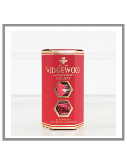 Picture of White Belgian Chocolate & Strawberry Handmade Honey Nougat Giftbox
