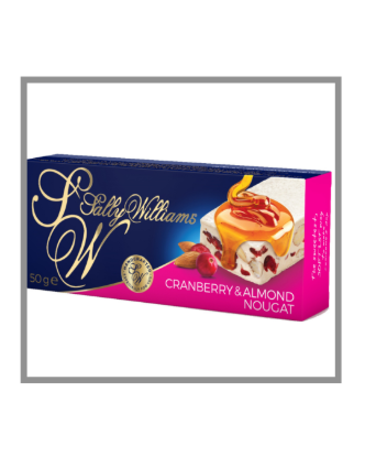 Picture of 50g Cranberry and Almond Nougat Bar