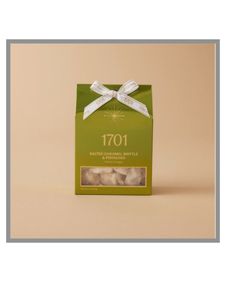 Picture of Salted Caramel Brittle and Pistachio Honey Nougat Box 160g