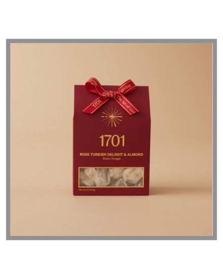 Picture of Rose Turkish Delight and Almond Honey Nougat Box 160g