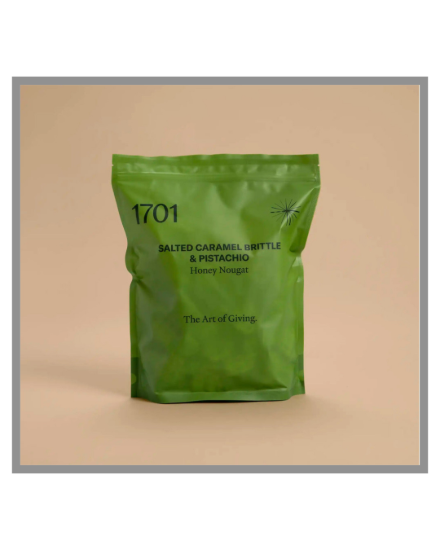 Picture of Salted Caramel Brittle and Pistachio Honey Nougat Pouch 1kg